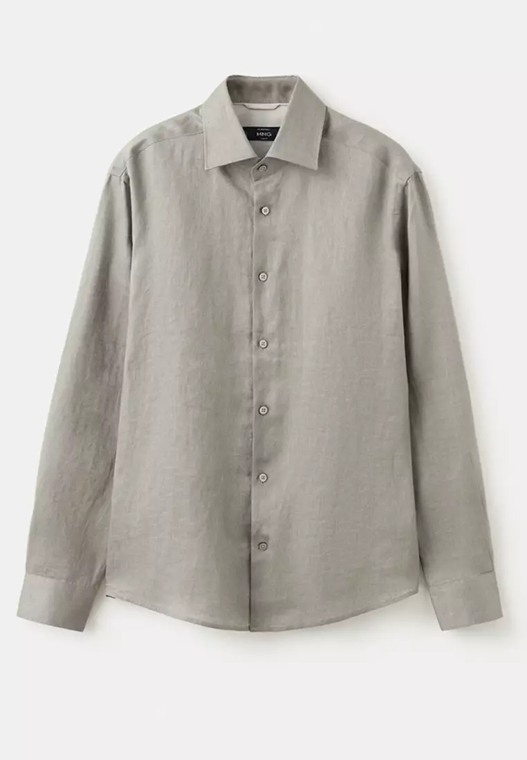 100% Linen Slim-Fit Shirt