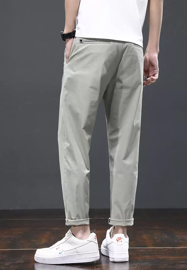 Ice Silk Feeling Cropped Pants AY-L808