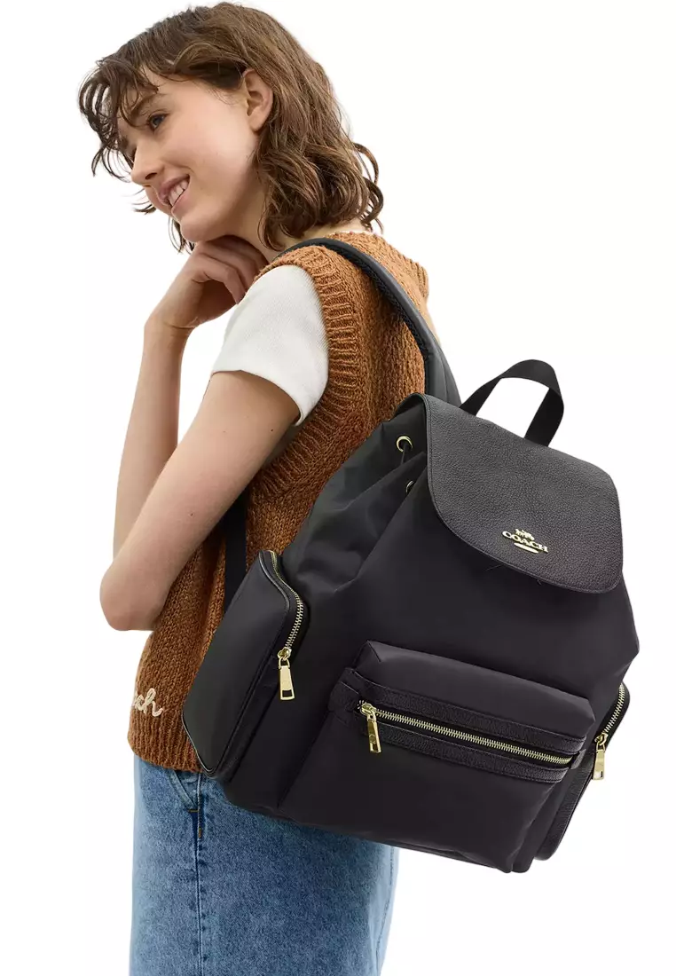 Nylon Baby Backpack Bag - Black C6808