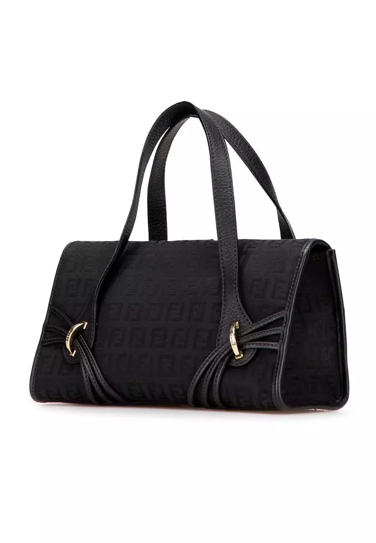 Buy Fendi Pre-Loved Fendi Zucchino Canvas Handbag 2026 Online | ZALORA