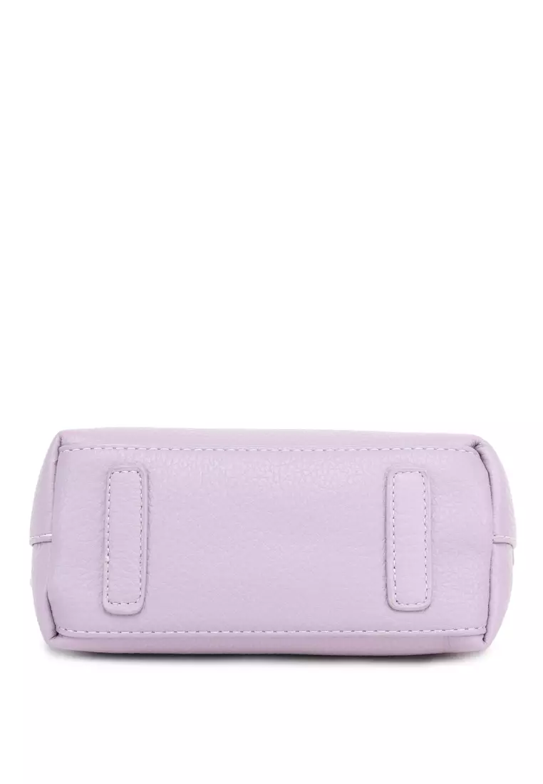 Cable Cord Strap Mini Bag In Purple