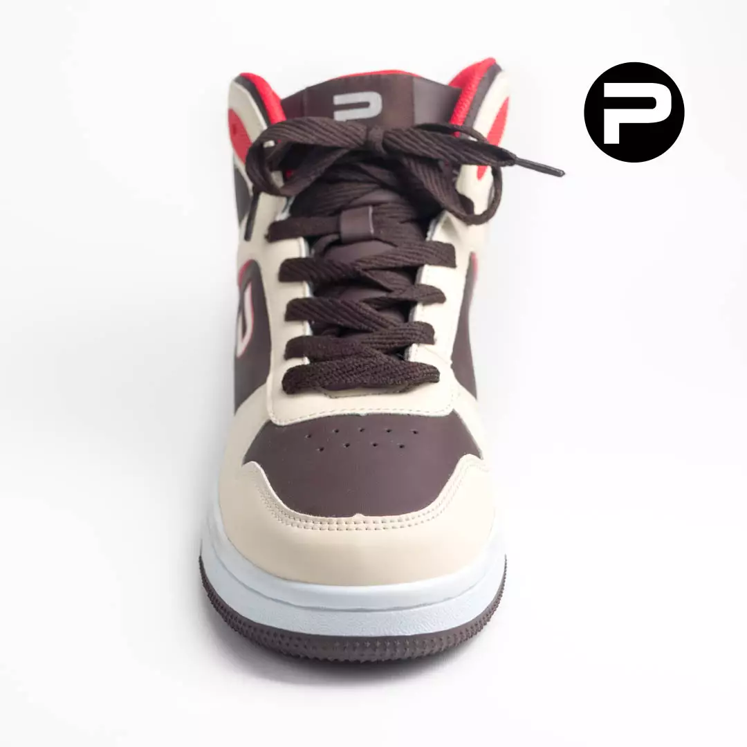PAULMAY - Sepatu Sneakers Pria Lisbon High - Cream Brown