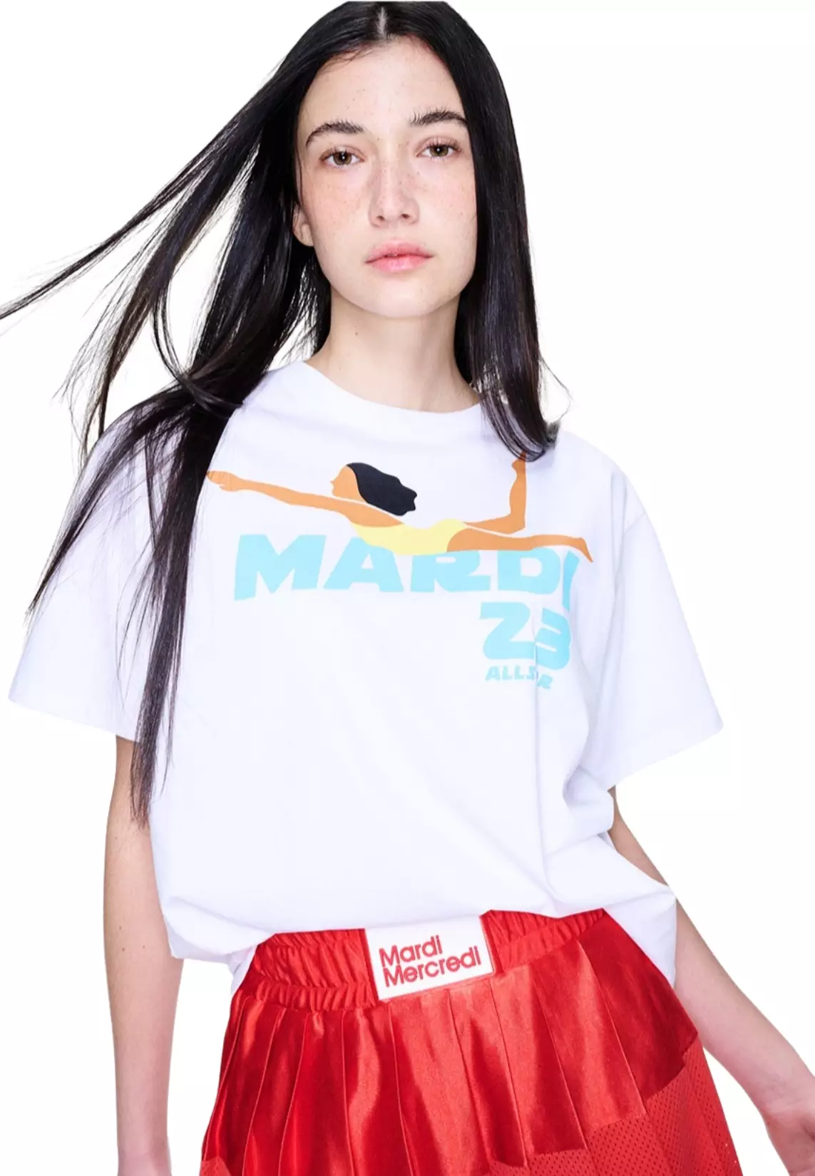 Tshirt Swimmer - White