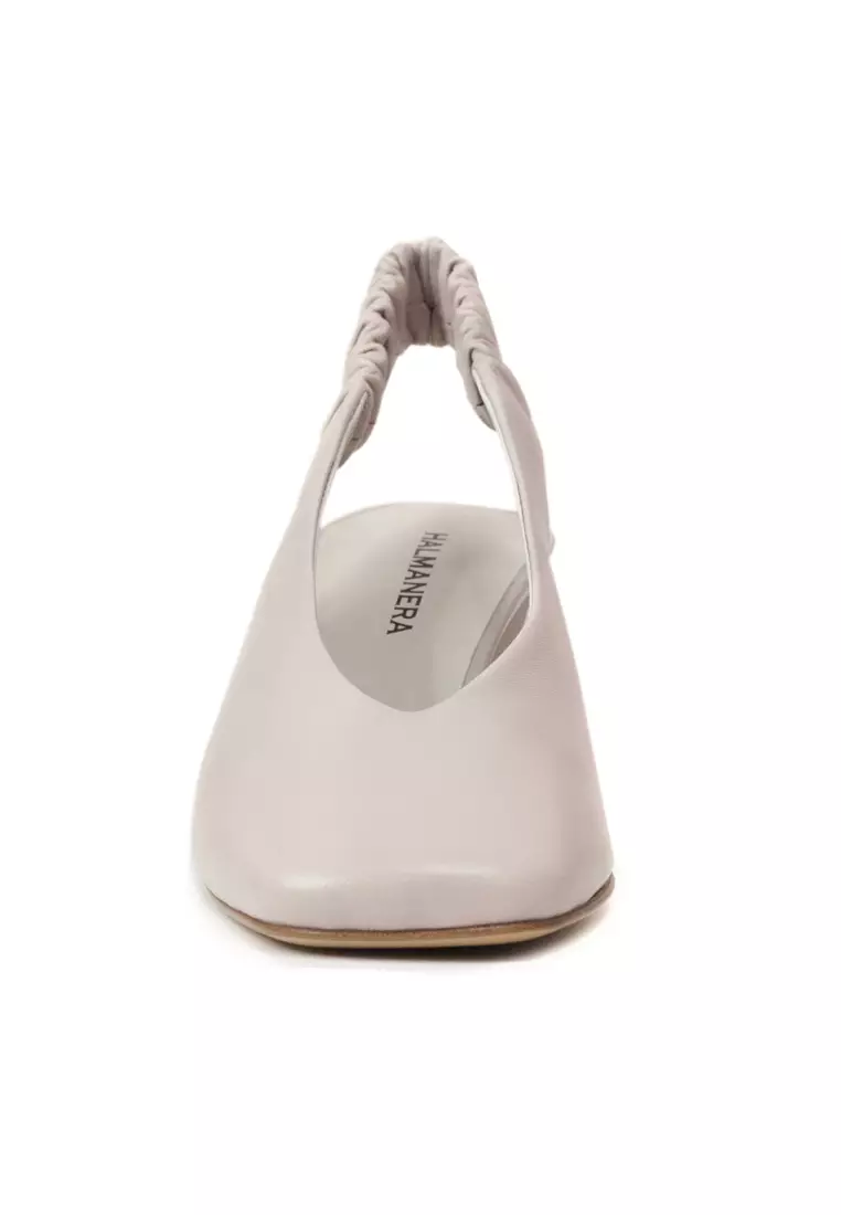 Escarpins Sandales HALMANERA Décolleté Slingback - Couleur Rose, Pointure 00000, Neuf Avec Boîte