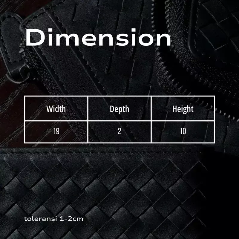 Cassette Long Zip Wallet Black