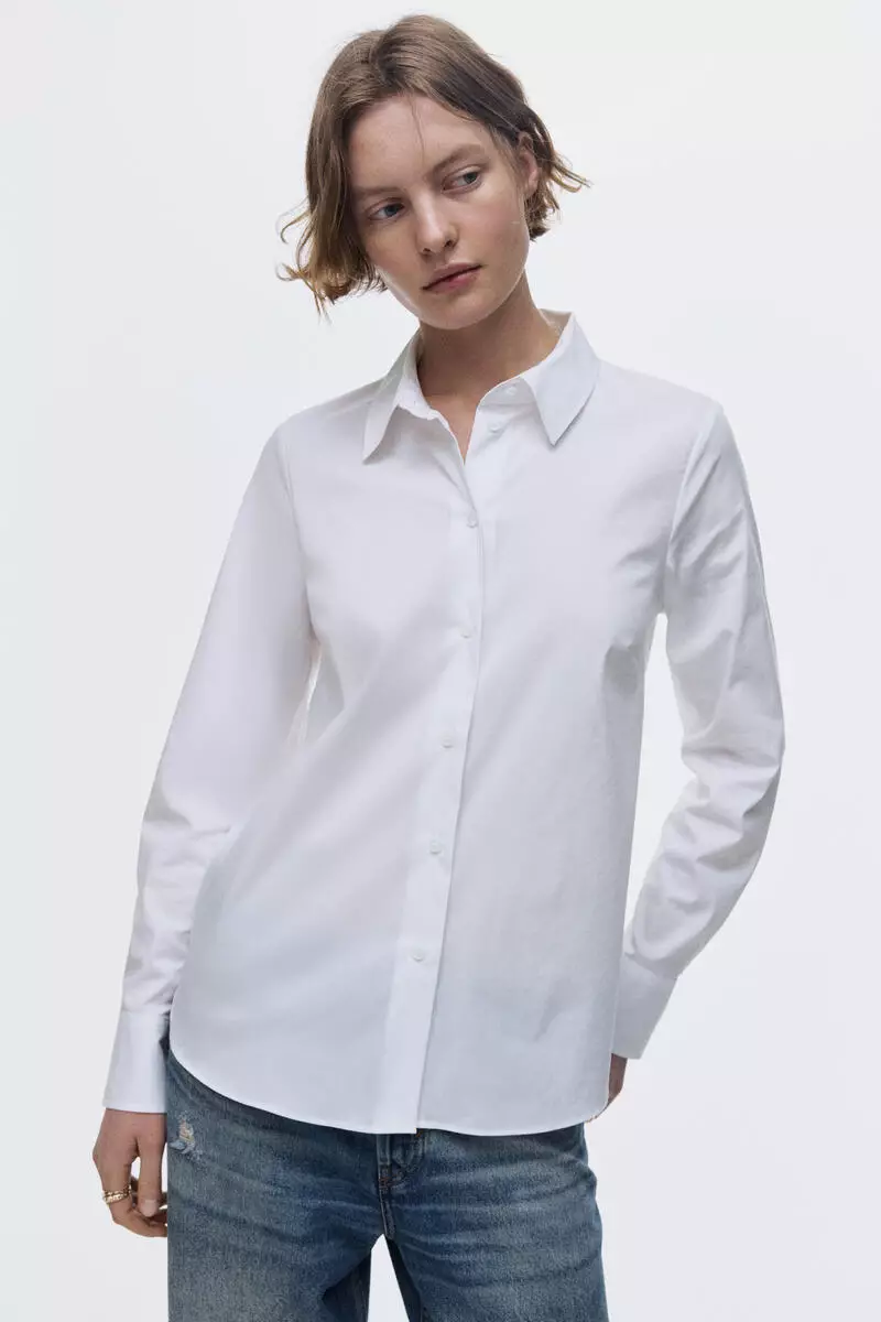Cotton-blend shirt