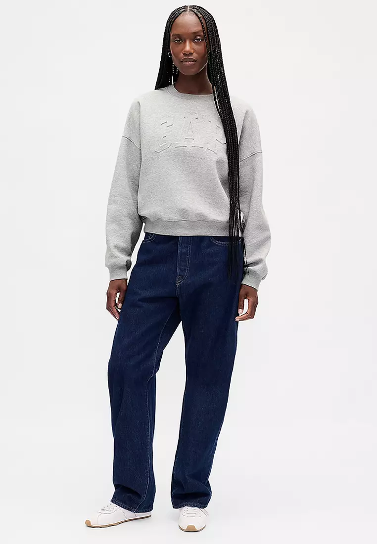 Logo Wedge Pullover Sweatshirt