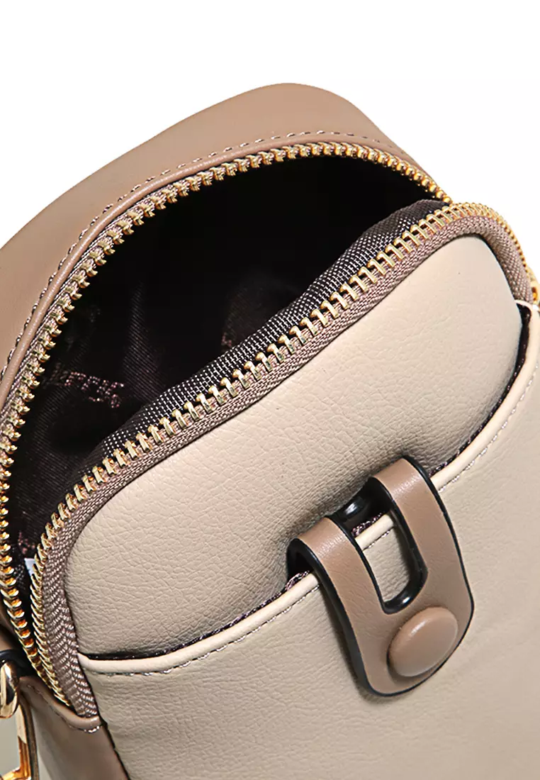 Sling Bag Tas Selempang Handphone Wanita Uniqe Design Large Compartment Material Leather ORIGINAL