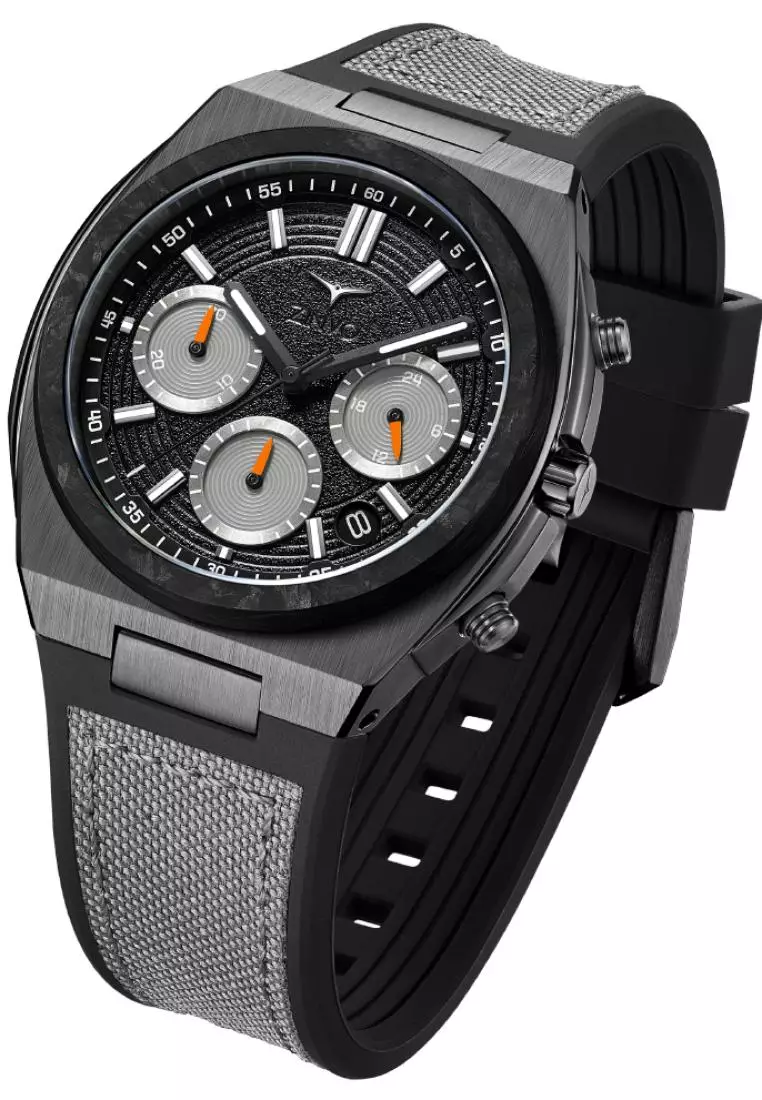 Jam Tangan Pria Chronograph Zinvo Chrono Rival Venom Black Dial Stainless