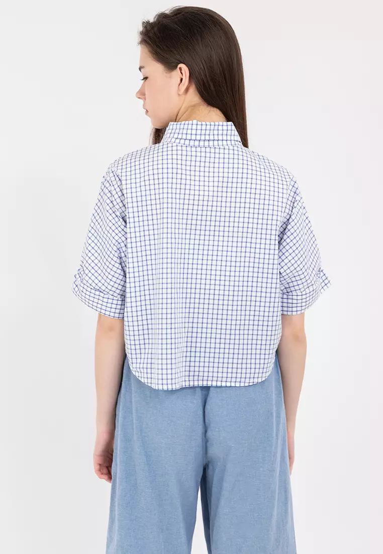 Cassandra Crop Polo Top