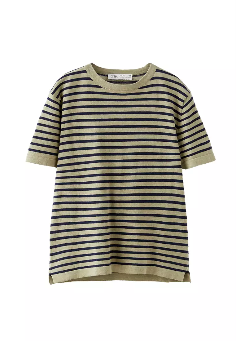ZARA Striped T-Shirt 2025 | Buy ZARA Online | ZALORA Hong Kong