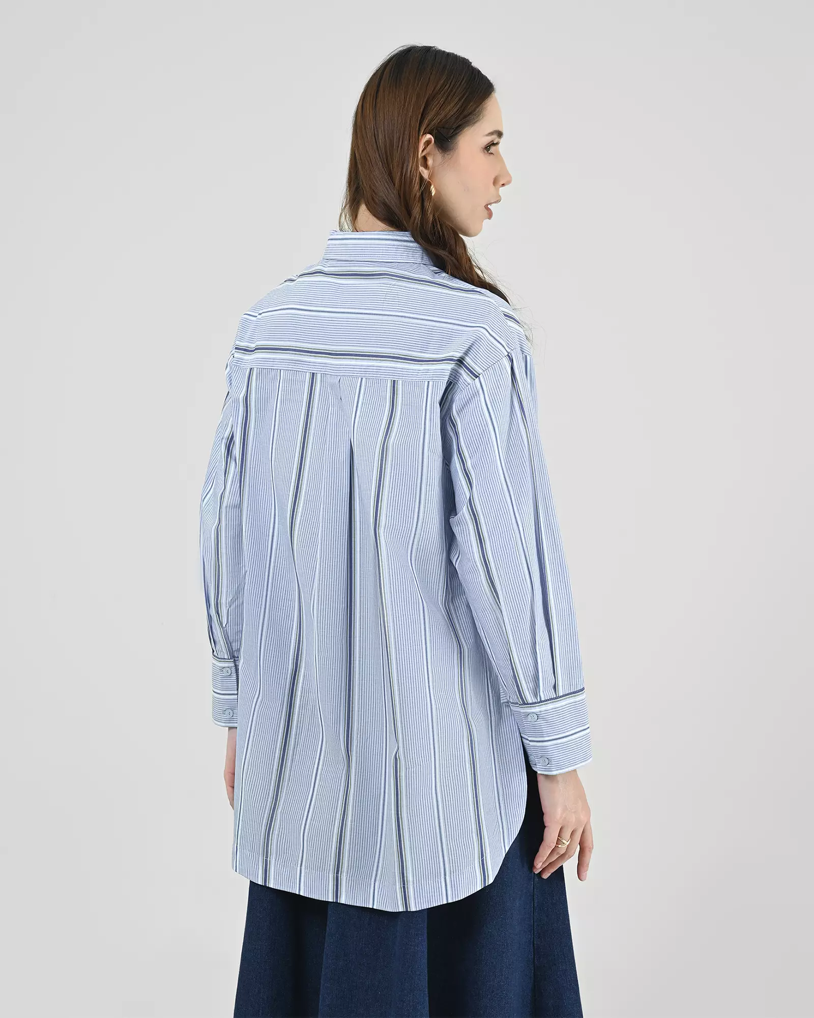 Geulis.id WELMIN SHIRT - Blue