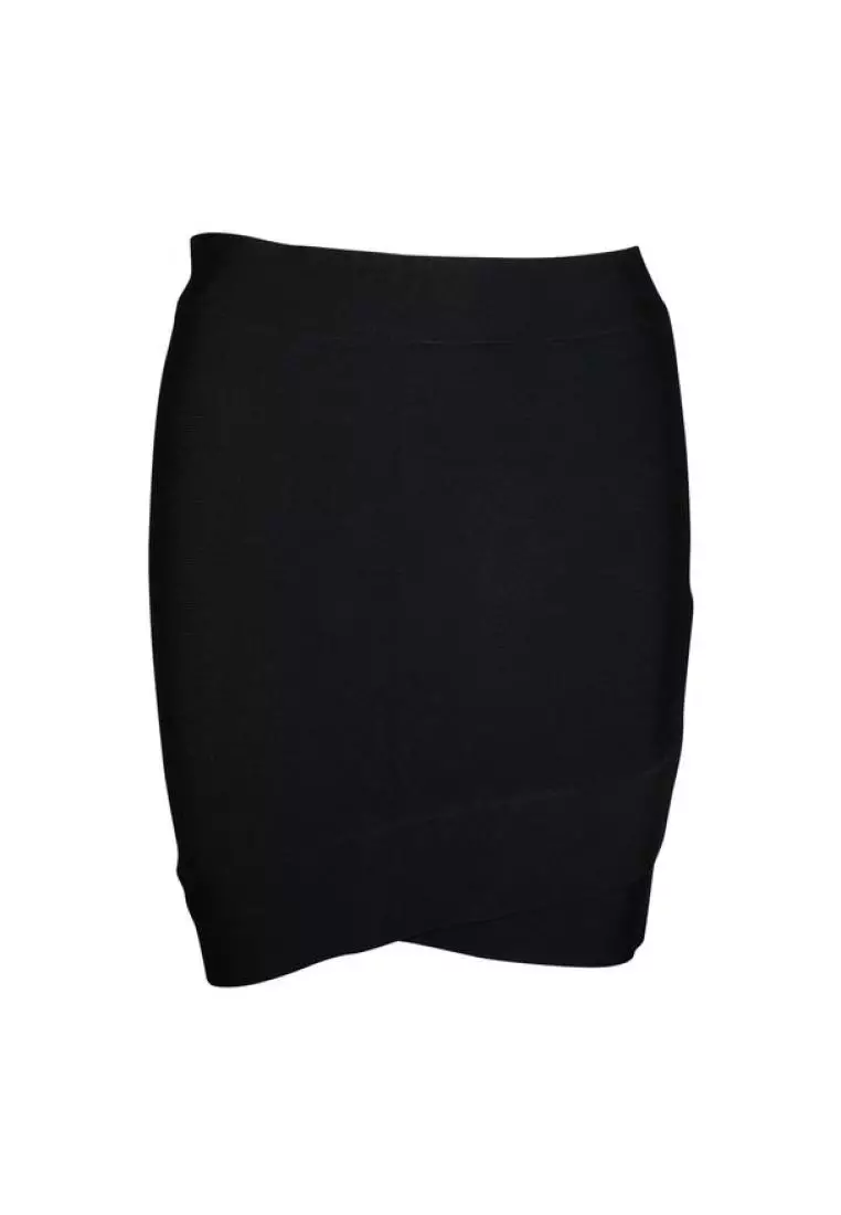 Designer short black skirt hotsell