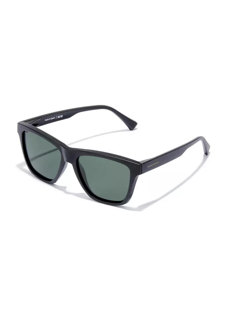 HAWKERS POLARIZED Black Alligator ECO ONE LS RAW. Sunglasses for Men and Women, Unisex. UV400 protection. Official product designed and made in Spain
