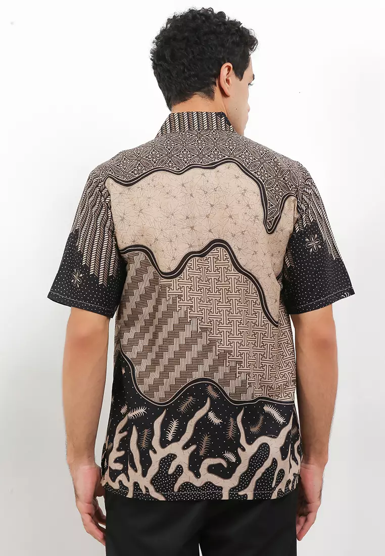 Evans Kemeja Batik Premium Pria Casual Modern Lengan Pendek