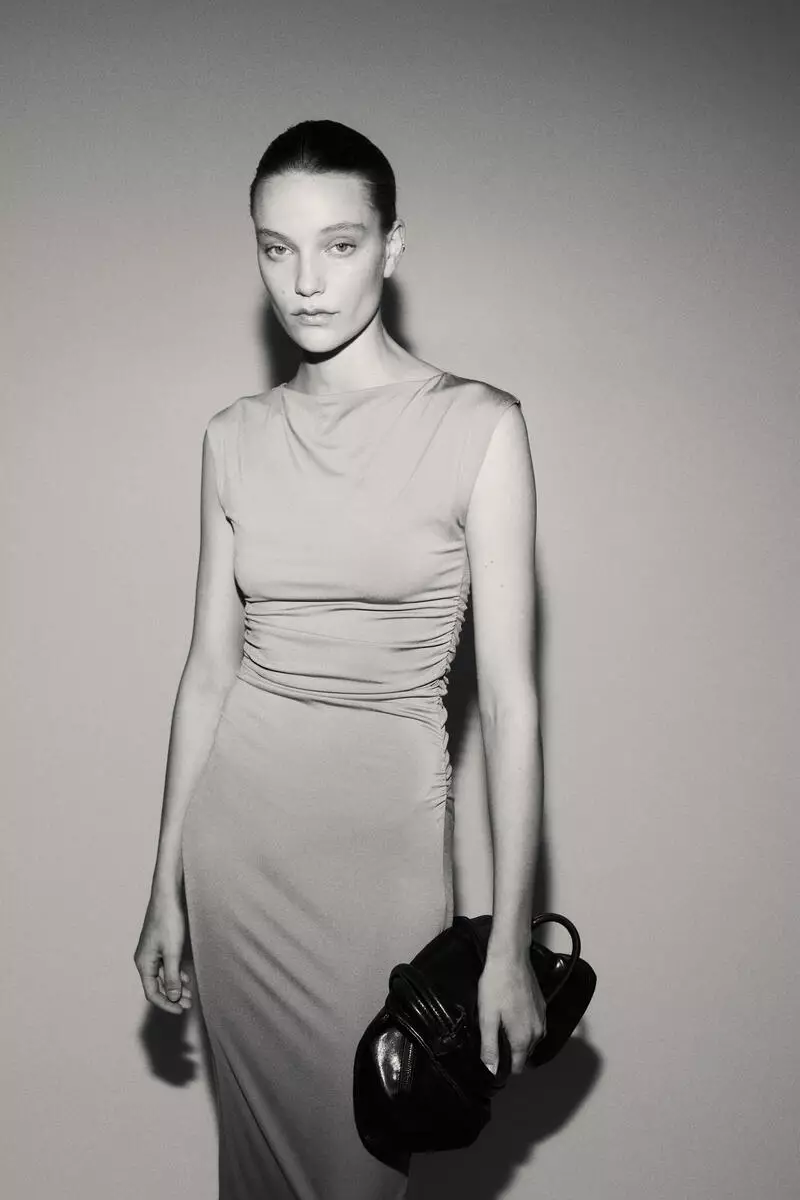 Cap-sleeved dress