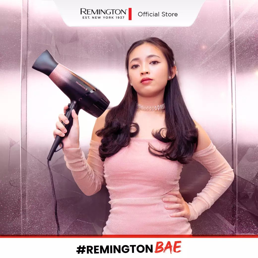 Remington Hair Dryer/Pengering Rambut Rose Shimmer D5305-ID