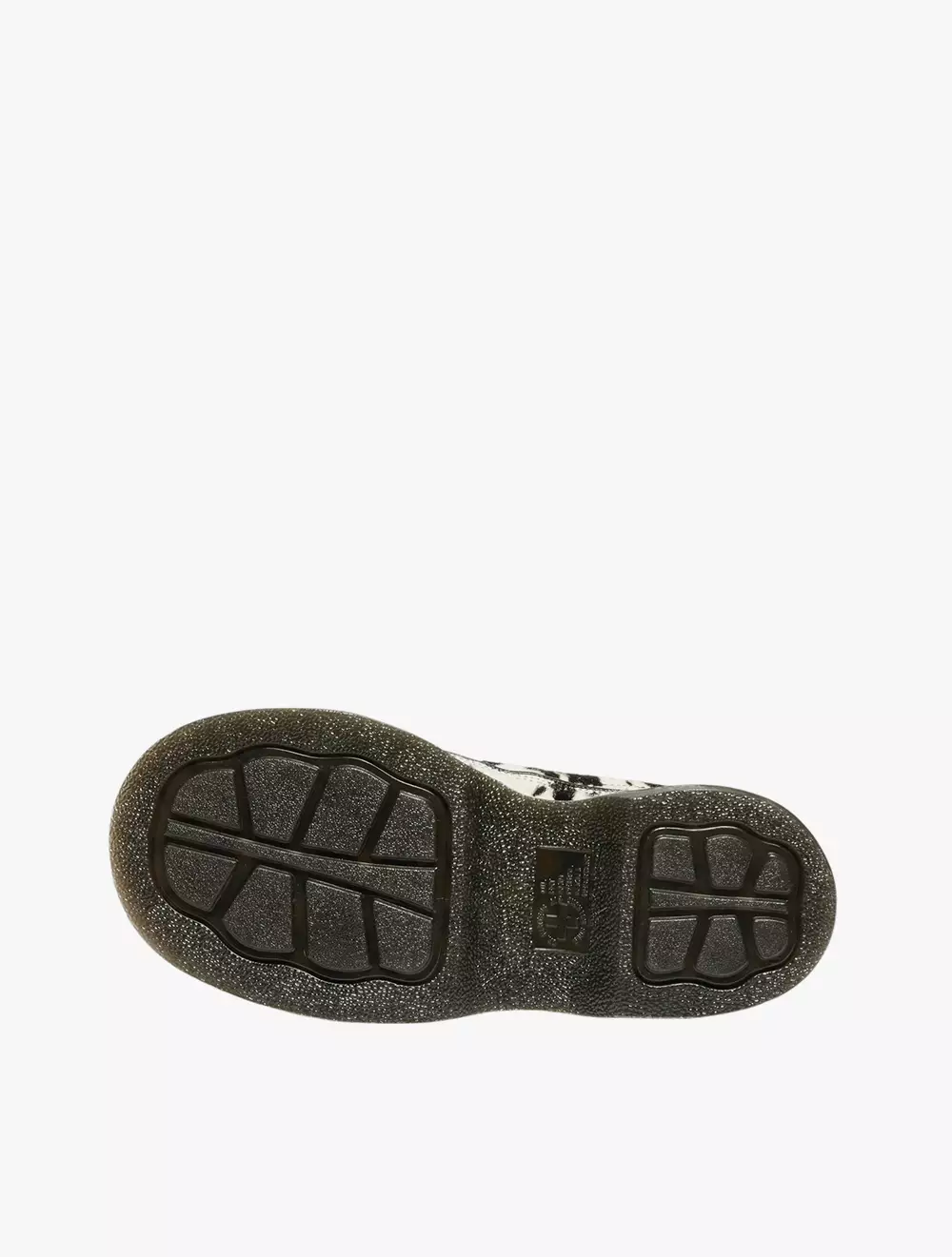 Dr. Martens Buzz 5i 5 Eye Shoe Cream+Black Dalmatian Print Hair On