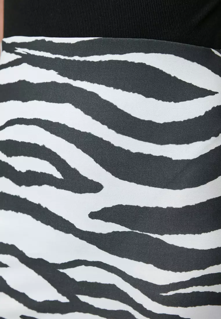Zebra Pattern Skirt