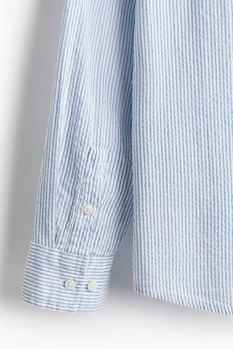 Loose Fit Seersucker shirt