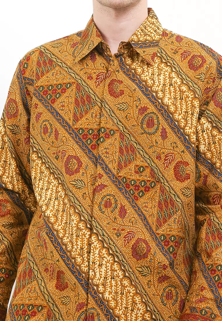 Kemeja Batik Lengan Panjang Motif Pesona 3 Negri
