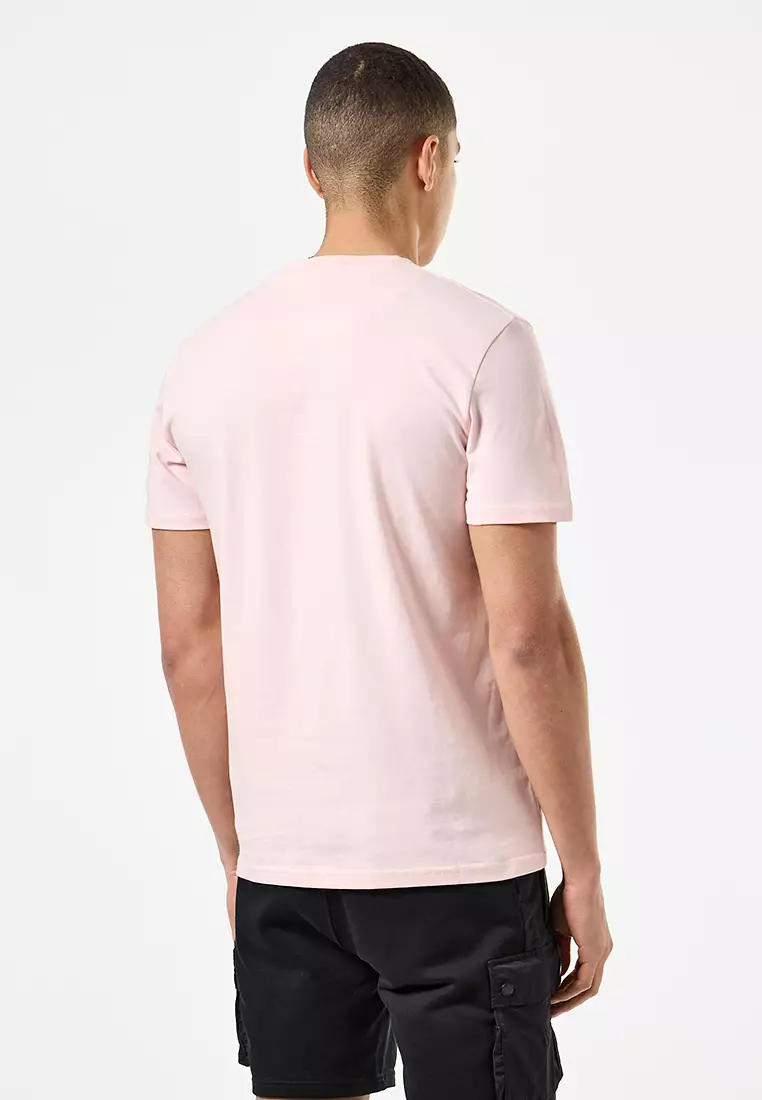 MENS PALE BLUSH KINKY AFRO GRAPHIC TEE