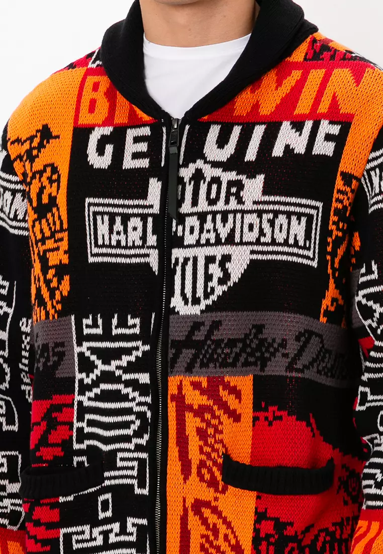 HARLEY-DAVIDSON バイカー カーディガン L カウボーイカーディガン -ハーレーダビッドソン公式オンライン