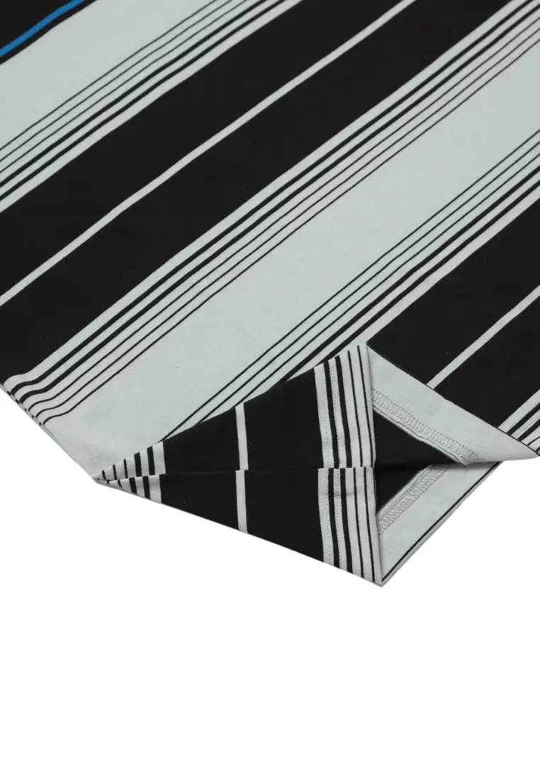 POLICE T-Shirt Salur Bordir Cotton Premium Tebal Pria 53004