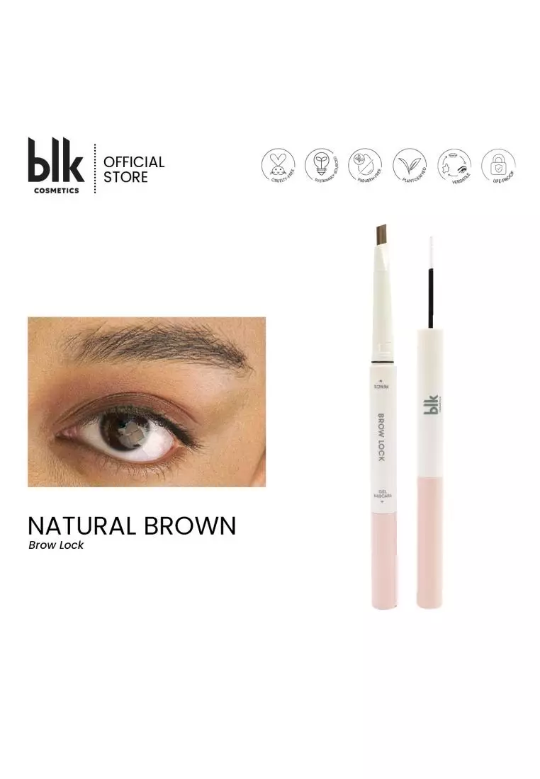Discount on blk cosmetics  shoes - SKU: Daydream Brow Lock: Pencil + Gel Mascara Natural Brown