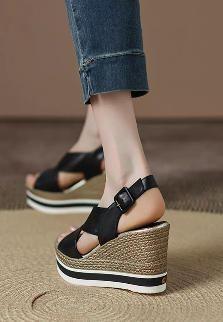 Buy Twenty Eight Shoes VANSA Comfortable Platform Wedge Sandals  VSW-S031966366 Online