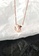 ZITIQUE gold Women's Sweet Diamond Embedded Cat Necklace - Rose Gold EB032AC8FBD959GS_2