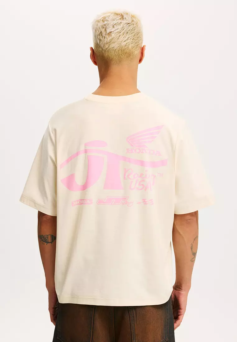 Buy Cotton On Cropped Fit Honda x JT Racing T-Shirt 2026 Online