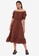 Trendyol brown Shirred Carmen Dress 88A88AA65394F9GS_1