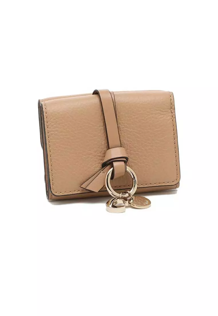 Alphabet Mini Trifold Wallet Light Tan CHC21WP946F57
