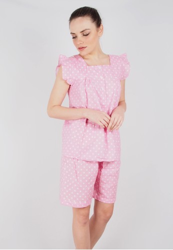 Ownfitters Pokka Sleepwear Set - Baby Pink