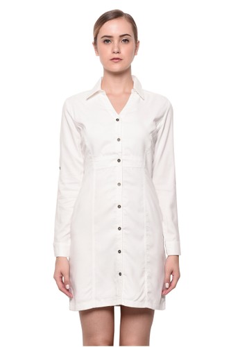 Mila Shirt Dress White