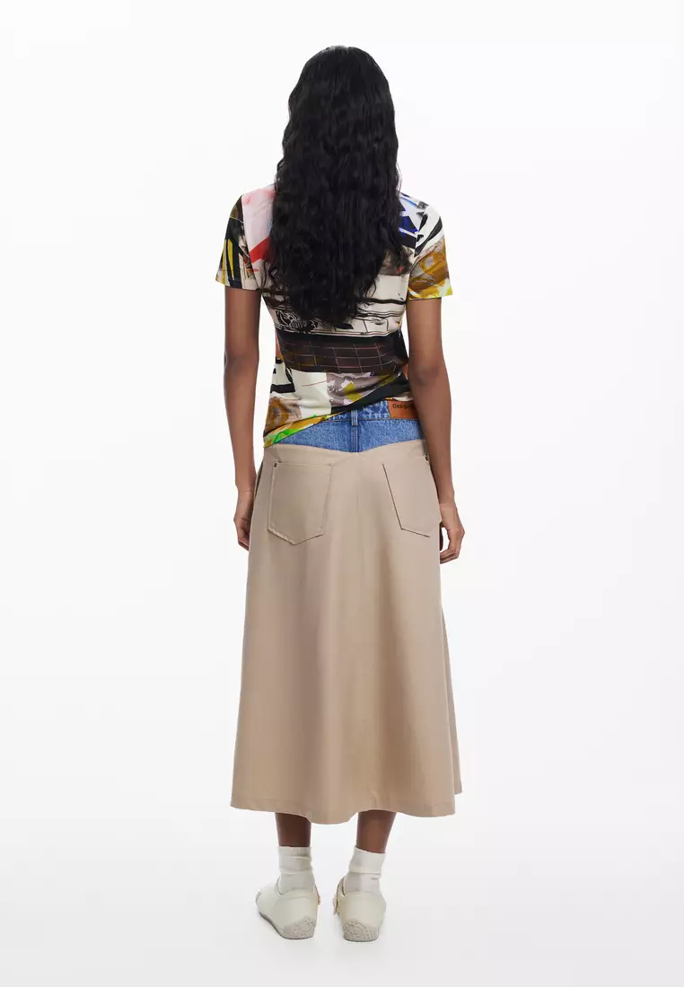 Collage print T-shirt