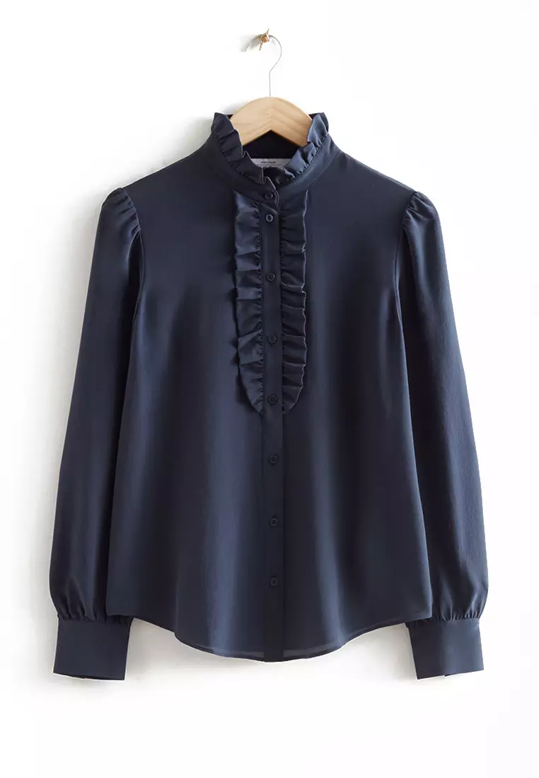 Buy & Other Stories Frilled Silk Blouse 2024 Online | ZALORA Philippines
