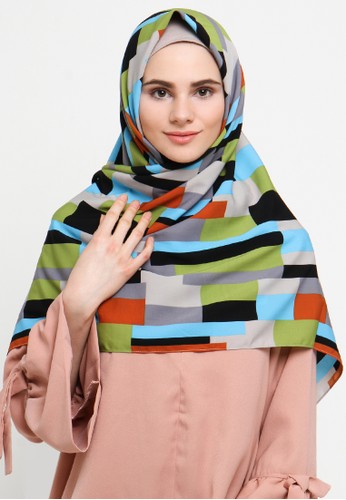 Abstrac Lines Square Hijab