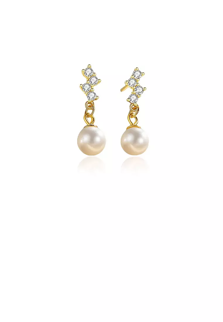 Gold imitation earrings outlet