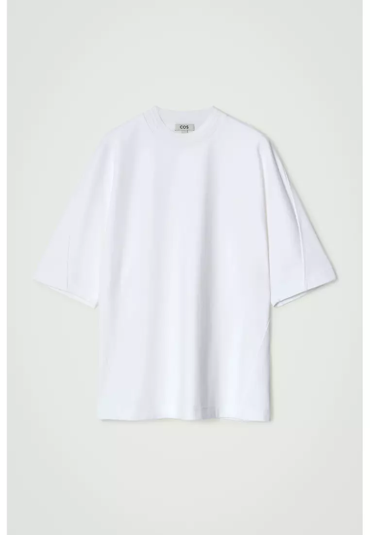 OVERSIZED HEAVYWEIGHT MOCK-NECK T-SHIRT