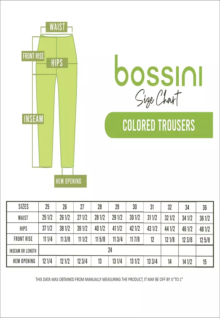 Buy Bossini Ladies Colored Trousers 2024 Online | ZALORA Philippines