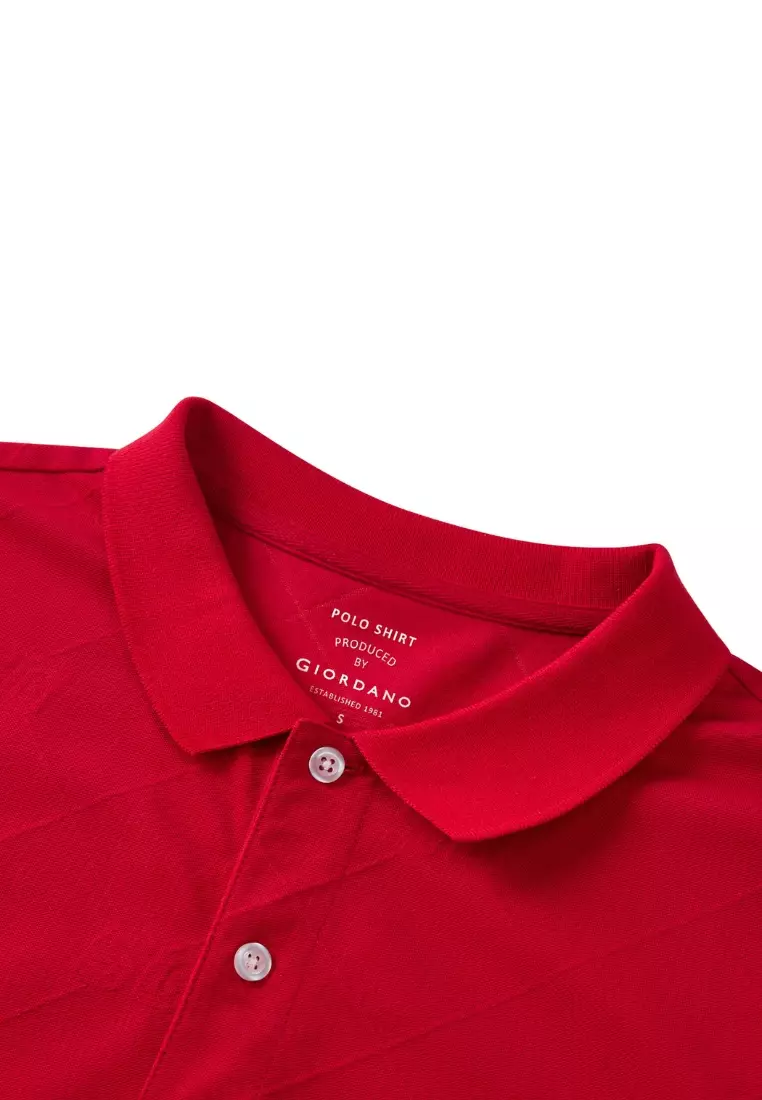 Giordano Women NDP 2026 Collection Slim Fit Jacquard Polo Shirt (Singapore National Day Parade)