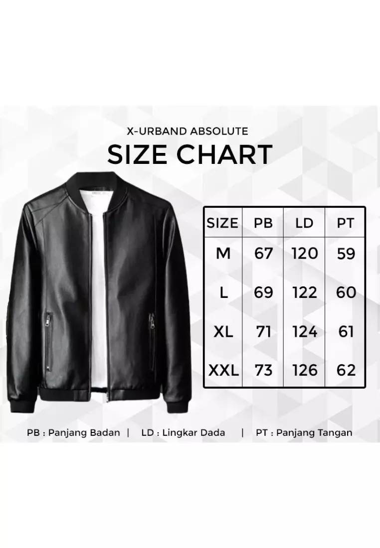 Jaket Kombinasi Kulit Sintetis A166 KREM