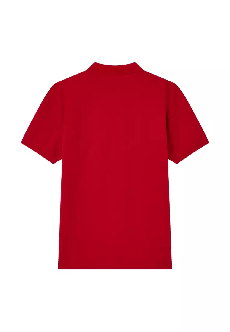 Giordano Women NDP 2026 Collection Slim Fit Jacquard Polo Shirt (Singapore National Day Parade)