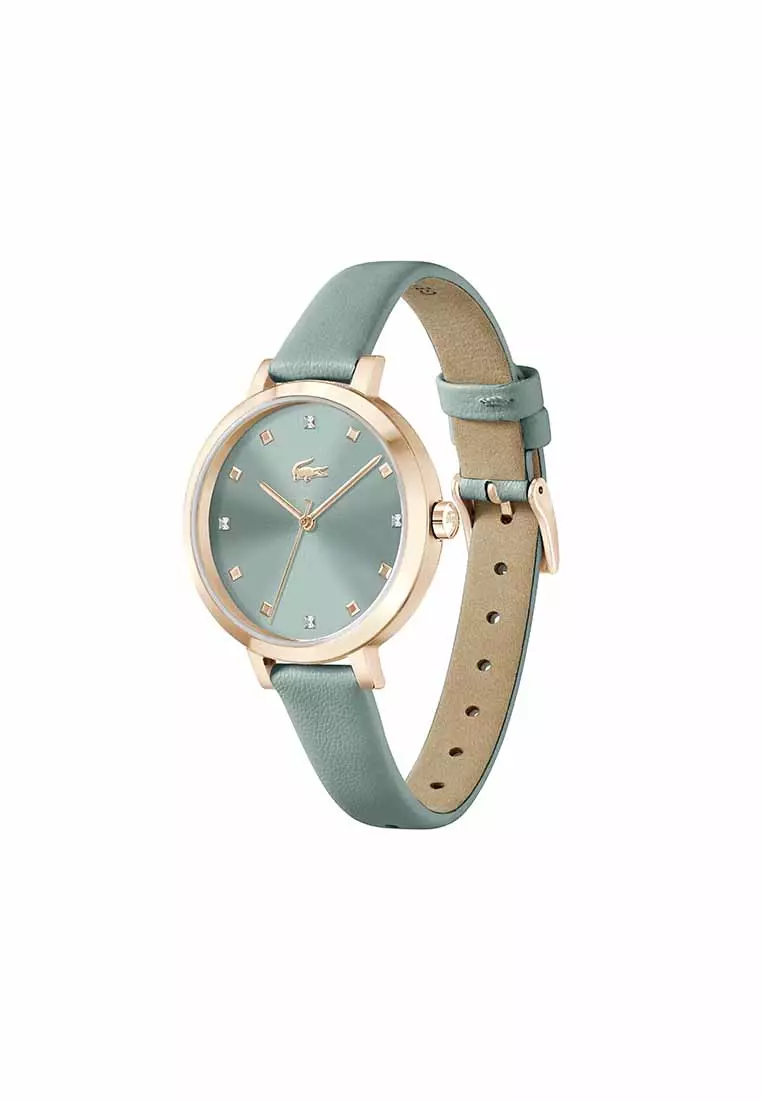 Riga Women's Watch Green Leather Strap - Green Dial 2001367