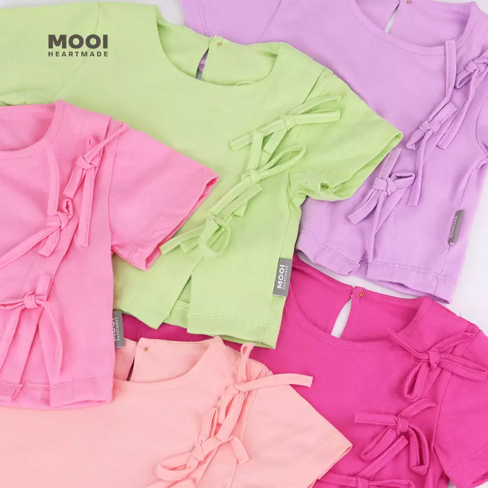 Mooi Atasan Anak Perempuan Livy Top - Pink Blossom