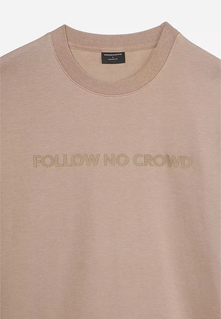 Follow No Crowd Relaxed Fit Graphic T-Shirt