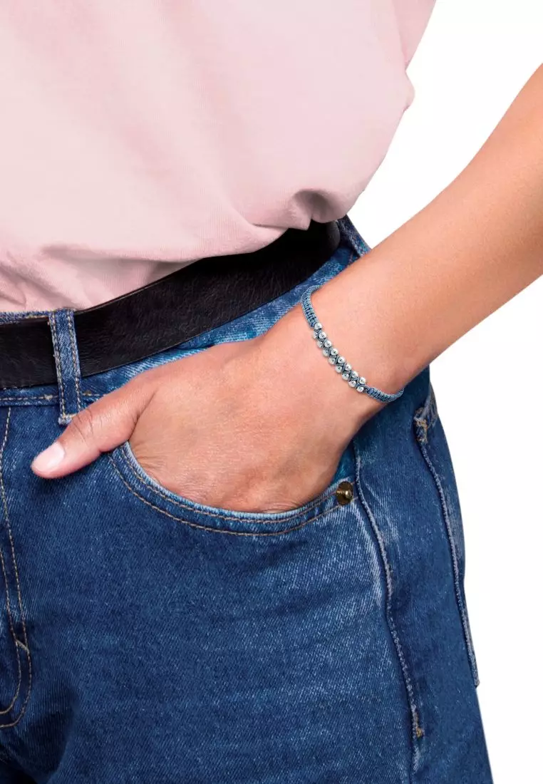 Bracelet Bead Blue Nylon