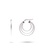 Millenne silver MILLENNE Millennia 2000 Tri-Circle Silver Hoop Earrings with 925 Sterling Silver 40D26AC0C7379FGS_1